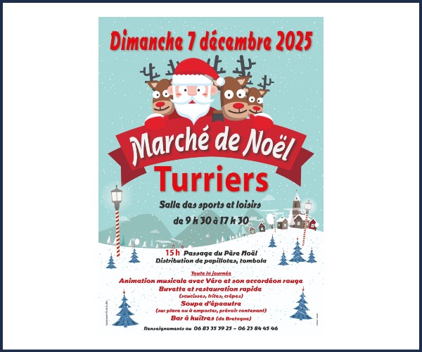 Turriers. Marché de Noël 2025