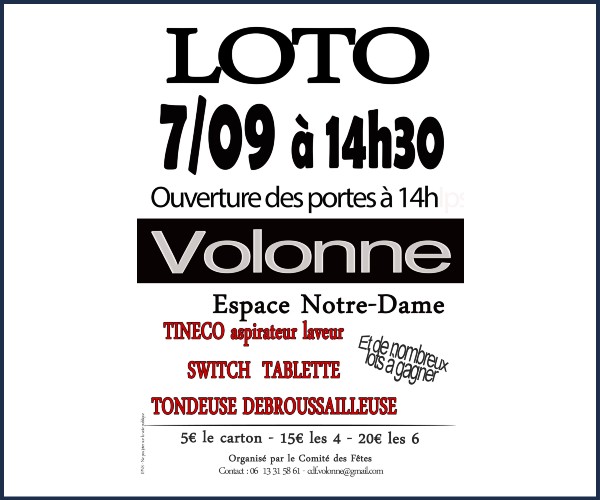 Volonne. Loto de la rentrée 2025