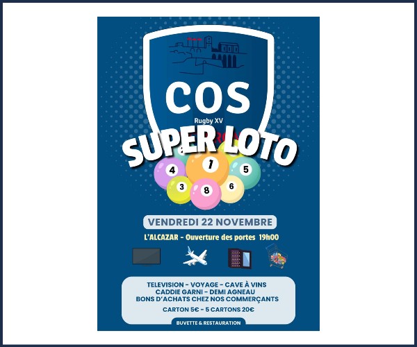 Sisteron. Super loto du COS Rugby