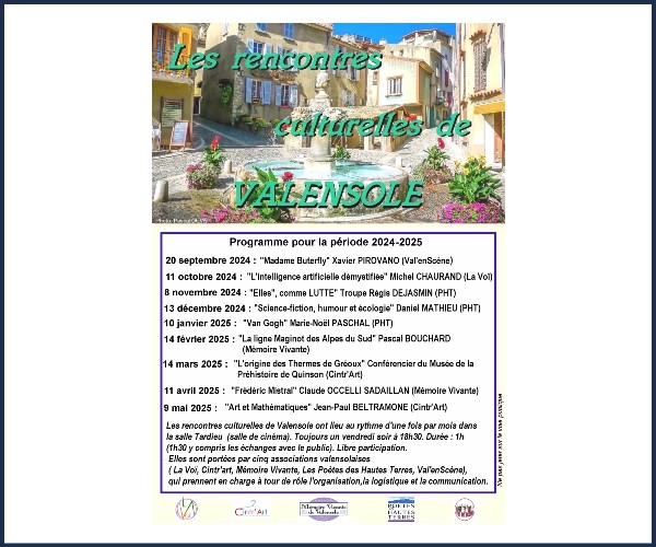 Rencontres culturelles de Valensole