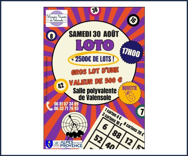 Loto Mémoire Vivante Valensole