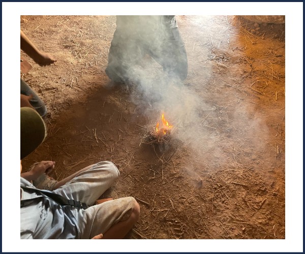 Quinson. Vacances de la Toussaint à la Préhistoire Atelier Feu