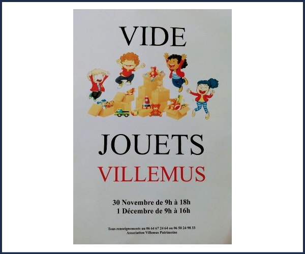 Villemus. Vide Jouets