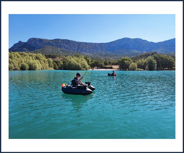 Moustiers Sainte Marie. Animations Pêche au lac de Sainte-Croix !
