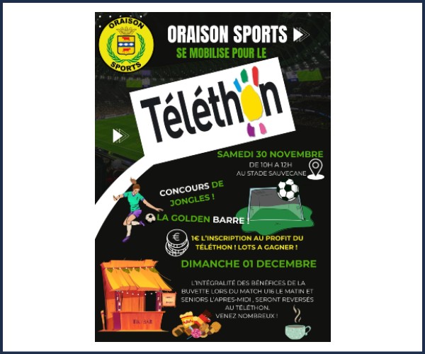 Téléthon Oraison Sport