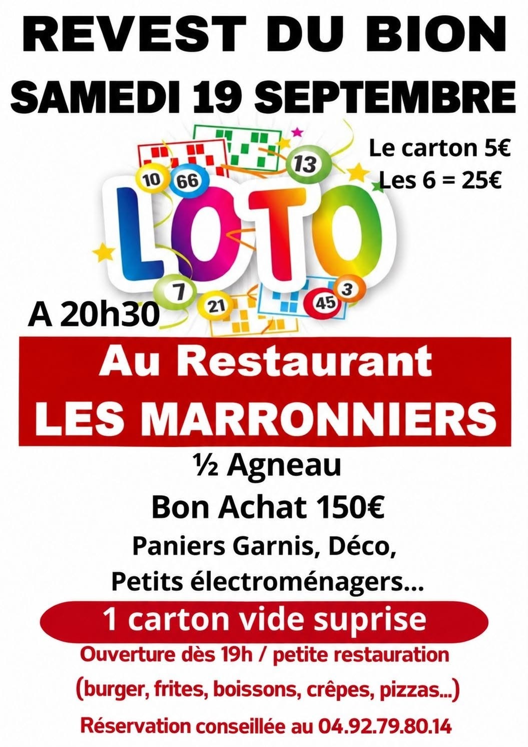 Loto Les Maronniers à Revest du Bion