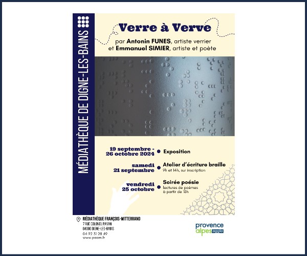 Digne les Bains. Exposition, Verre à Verve