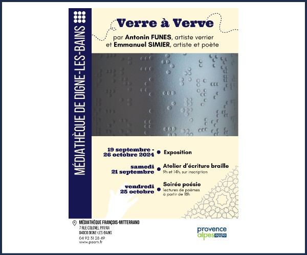 Digne les Bains. Atelier d'écriture braille