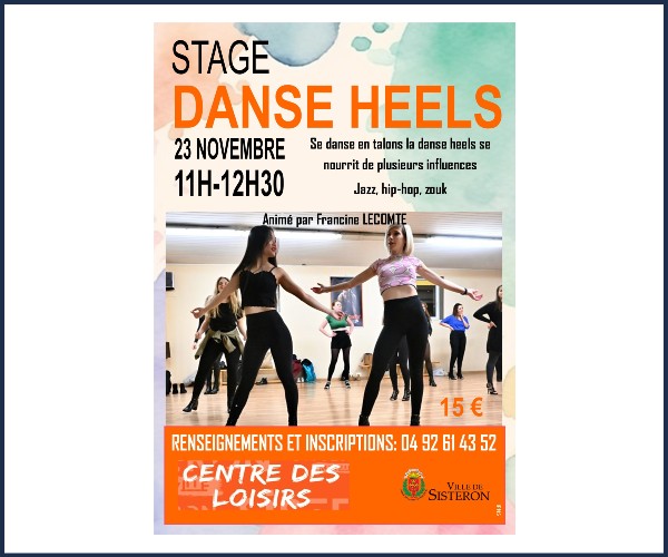 Sisteron. Atelier danse Heels