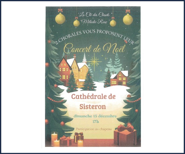 Sisteron. Concert de Noël 2024