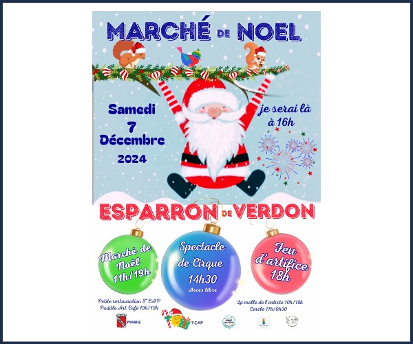 Esparron de Verdon. Marché de Noël 2024