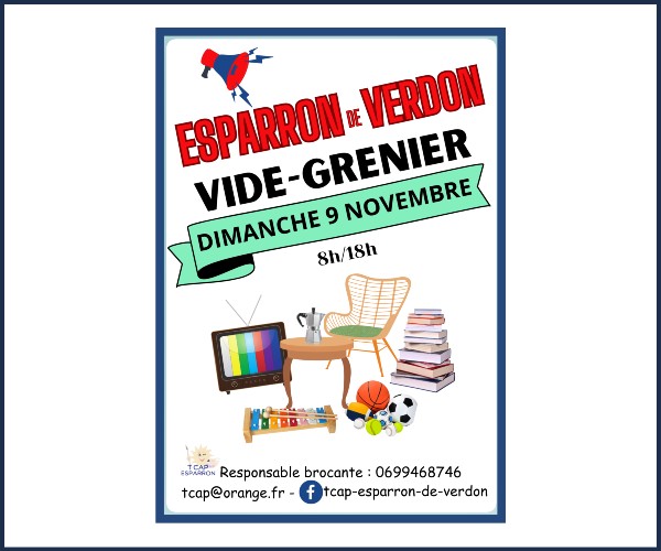 Esparron de Verdon. Vide Greniers