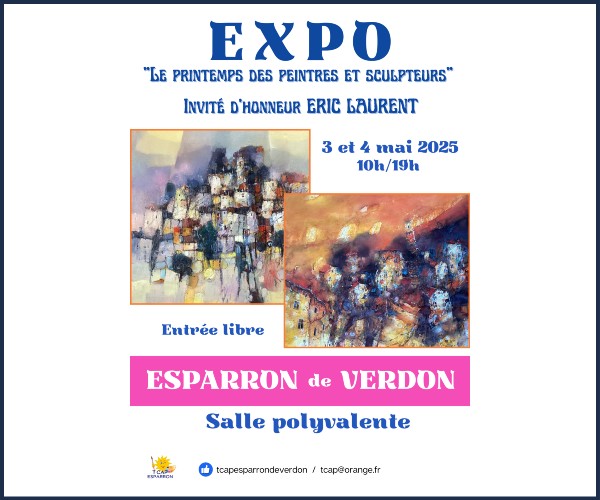 Esparron de Verdon. Le printemps des Peintres et Sculpteurs