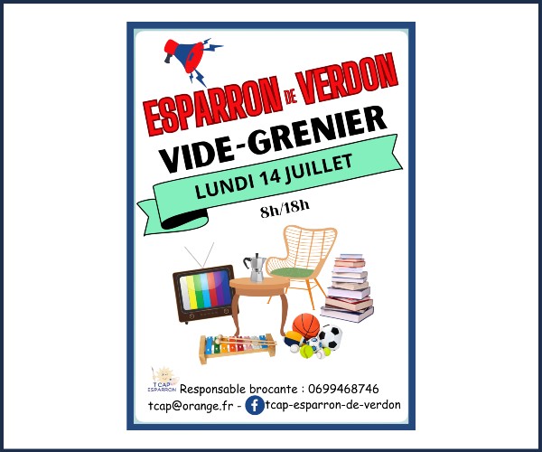 Esparron de Verdon. Vide greniers