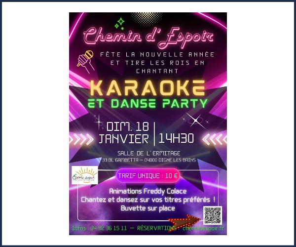 Digne les Bains. Karaoké et danse Party 2026