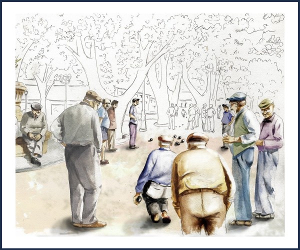 Villars Colmars. Concours de Boules