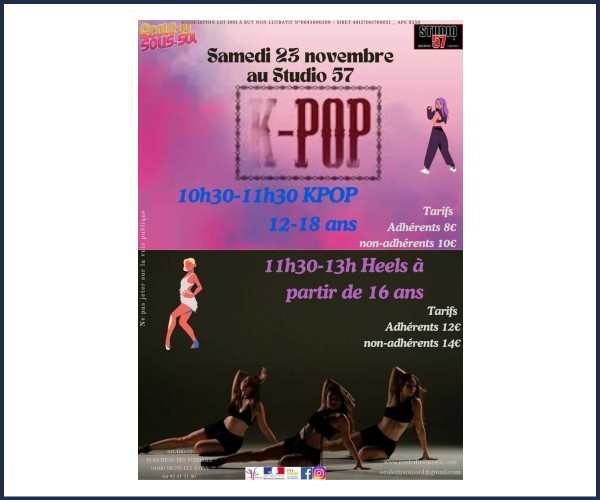 Digne les Bains. Stage de Krop et stage de Heels