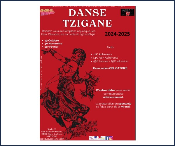 Digne les Bains. Stage de Danse Tzigane
