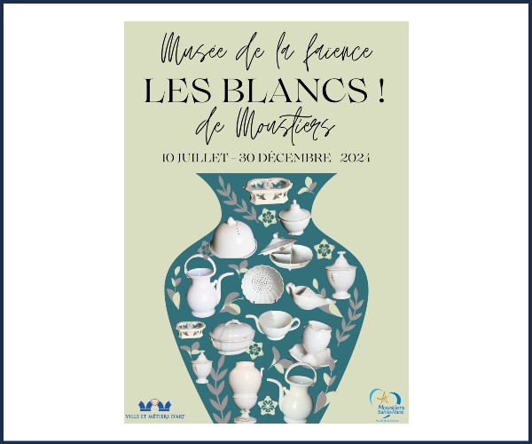 Moustiers Sainte Marie. Exposition Les Blancs