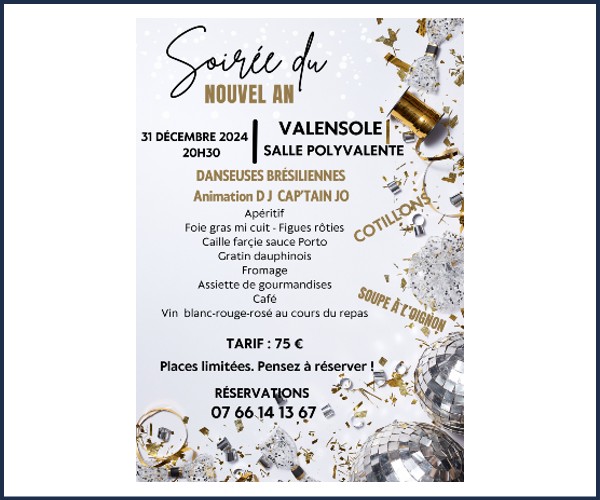 Valensole. Soirée du Nouvel An 2024