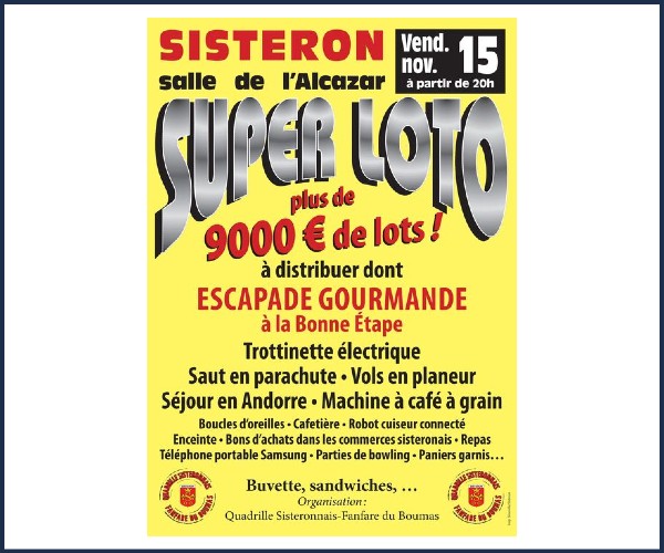 Sisteron. Super Loto