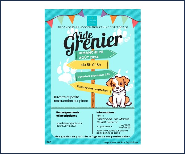 Sisteron. Vide greniers