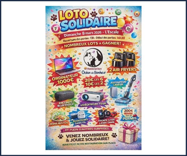 Loto solidaire à l'Escale