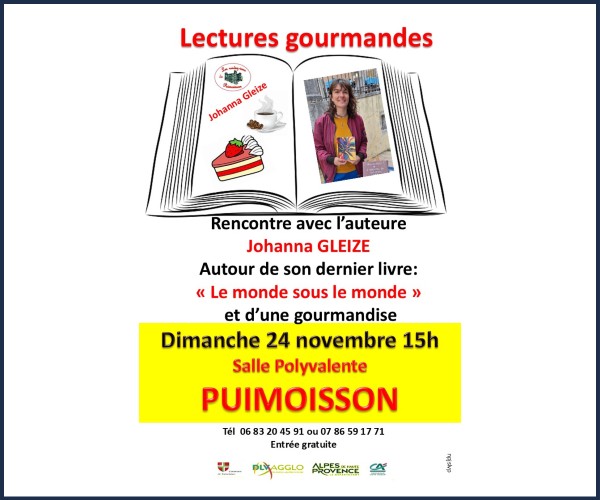 Puimoisson. Lectures gourmandes