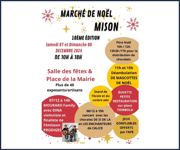 Mison. 10ème Marché de Noël 2024