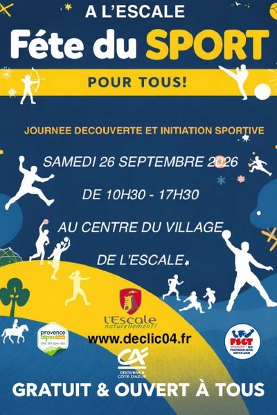 Fête du Sport 2026 à L'Escale 