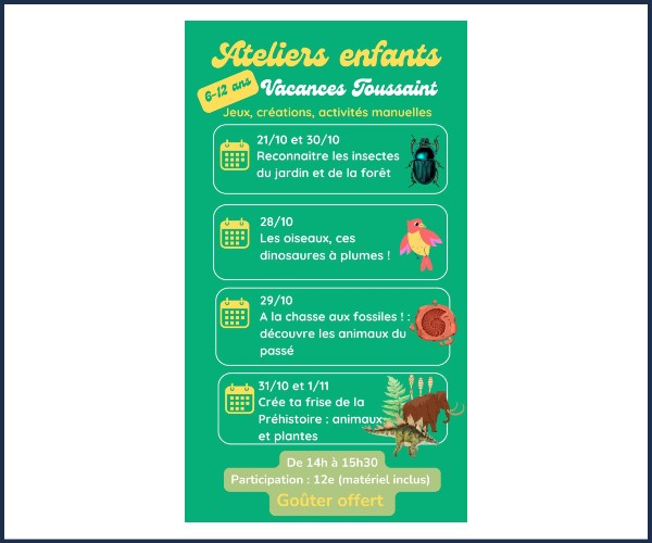 La Brillanne. Ateliers biodiversité 6-12 ans aux Jardins de Vives Eaux
