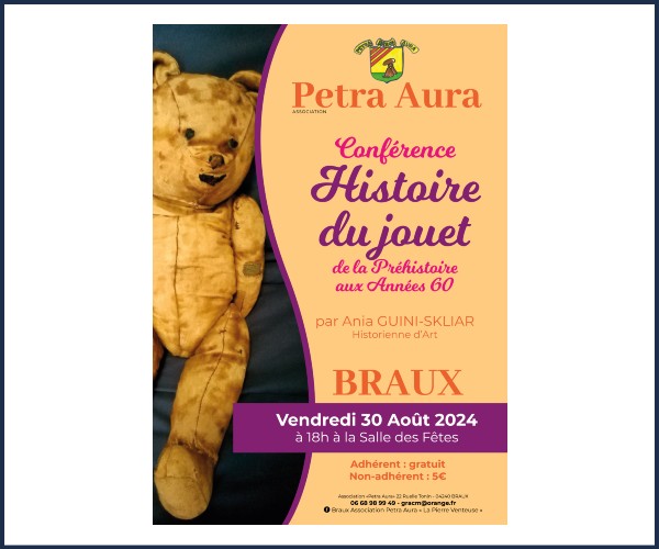 Braux. Conférence Histoire du jouet de la préhistoire aux années 60