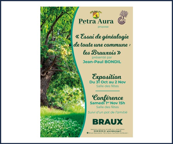 Braux. Exposition & Conférence