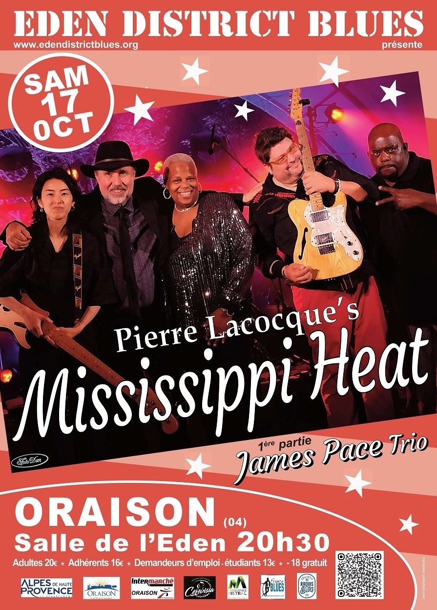 Concerts, Mississippi Heat et Janes Pace Trio à Oraison