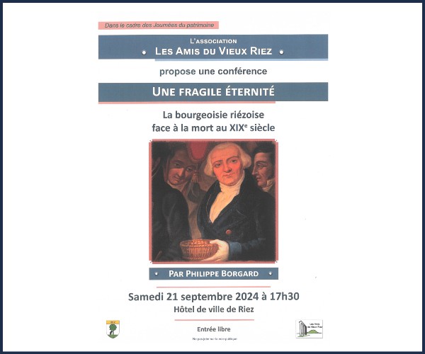 Riez. Conférence Une fragile éternité