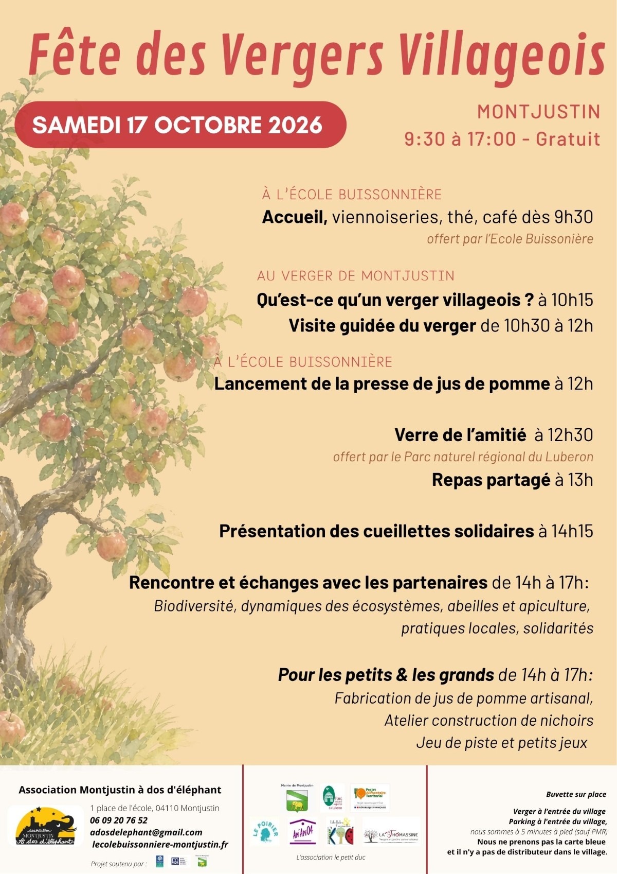 Fête des Vergers Villageois 2026 à Montjustin