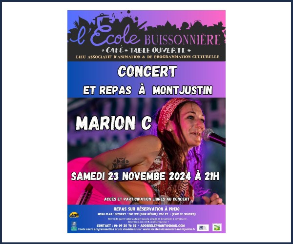 Montjustin. Concert de Marion C
