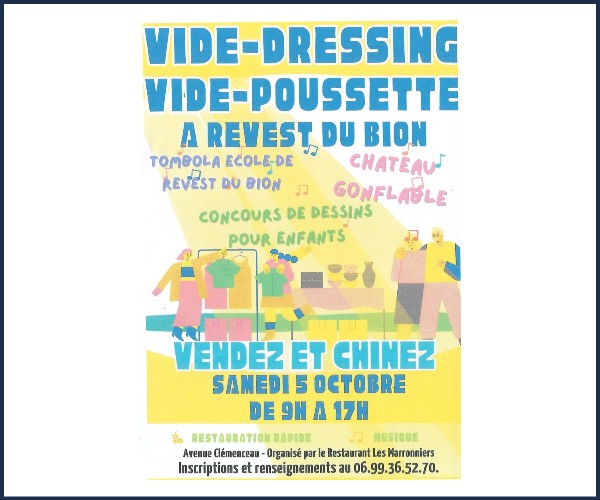 Revest du Bion. Vide Dressing et Poussette