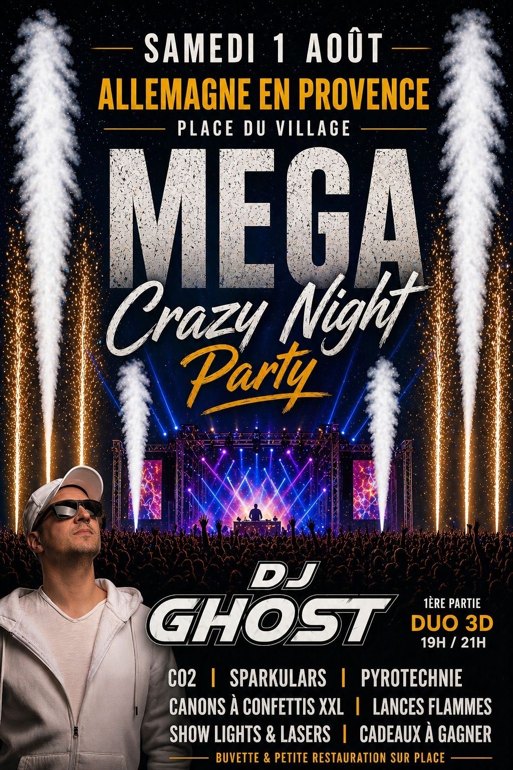 Méga Crazy Night Party à Allemagne en Provence