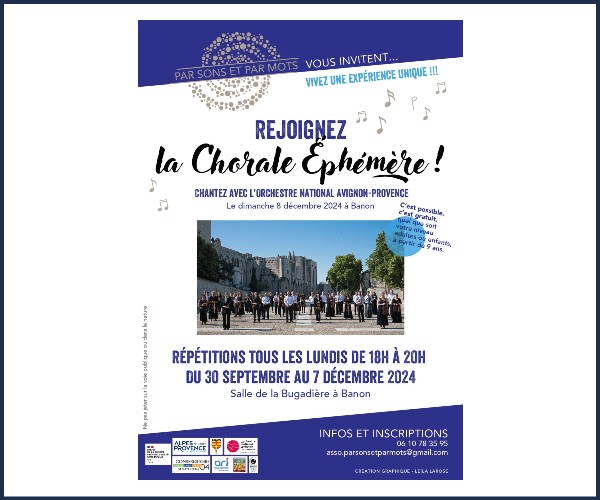 Banon. La Chorale Ephémère