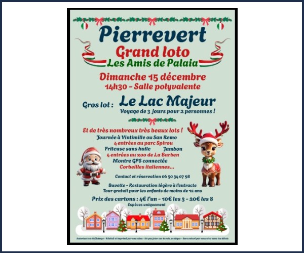 Pierrevert. Grand Loto, Les amis de Palaia