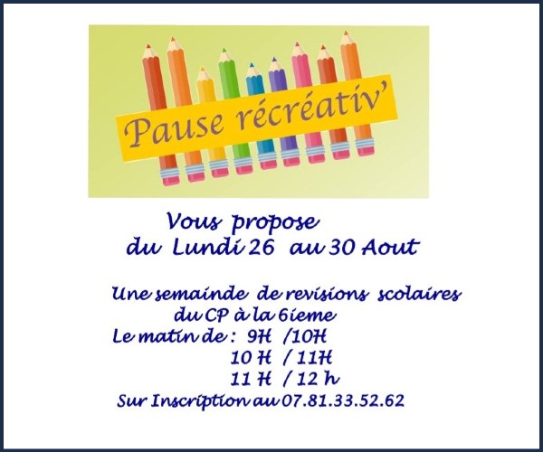 Oraison. Révisions scolaires