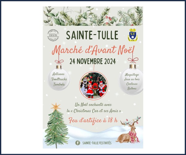 Sainte Tulle. Marché d'avant Noël