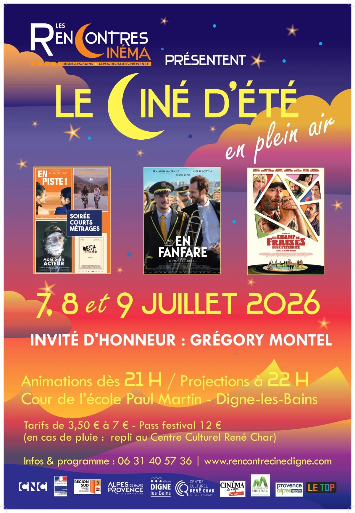Ciné d'été… en plein air ! à Digne les Bains