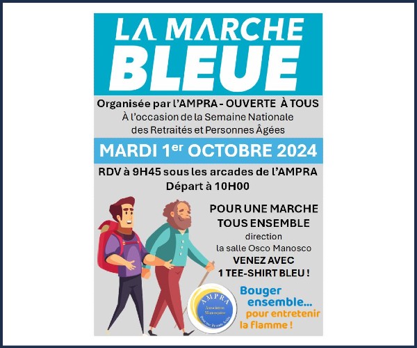 Manosque. Marche bleue de l'AMPRA