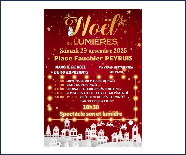 Peyruis. Marché de Nöel 2025