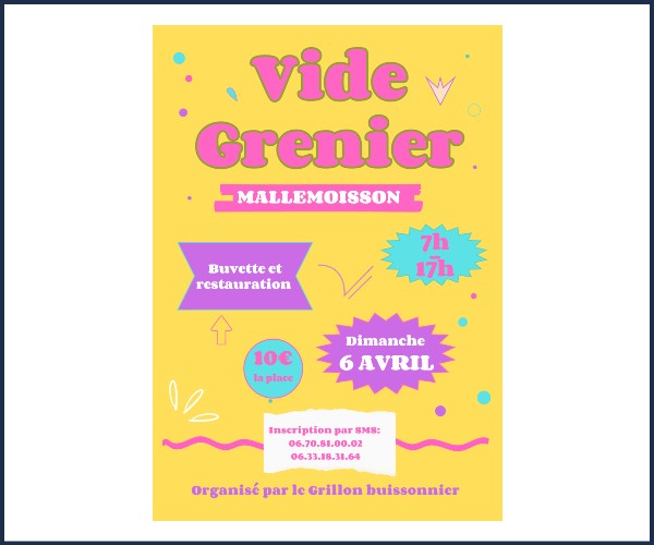 Mallemoisson. Vide greniers