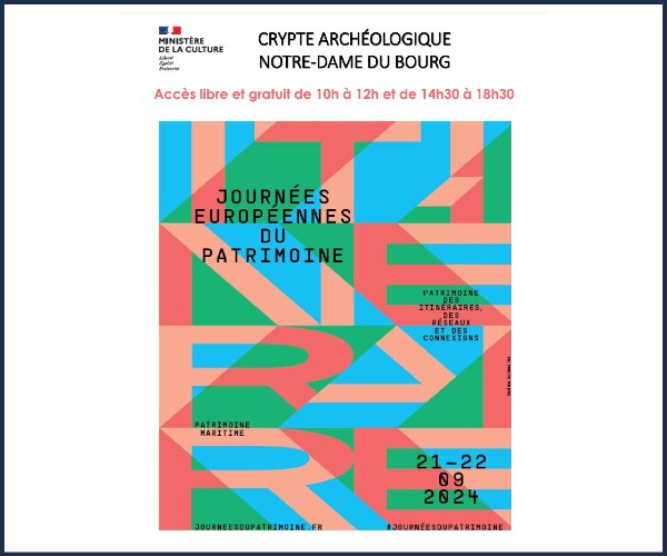 Digne les Bains. Journées Européennes du Patrimoine 2024 Crypte archéologique Notre Dame du Bourg