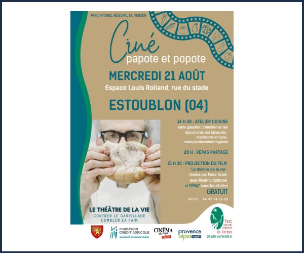 Estoublon. Ciné Papote et Popote