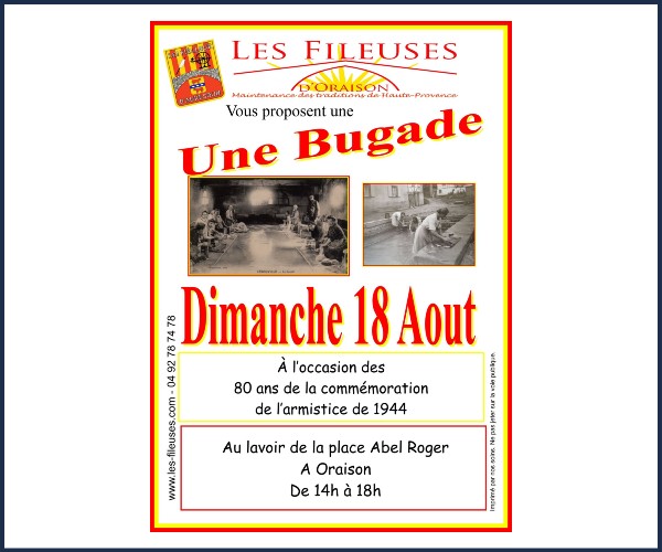 Oraison. Une Bugade